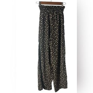 Women’s 100% Polyester Floral Wide-Leg Pants Size Small